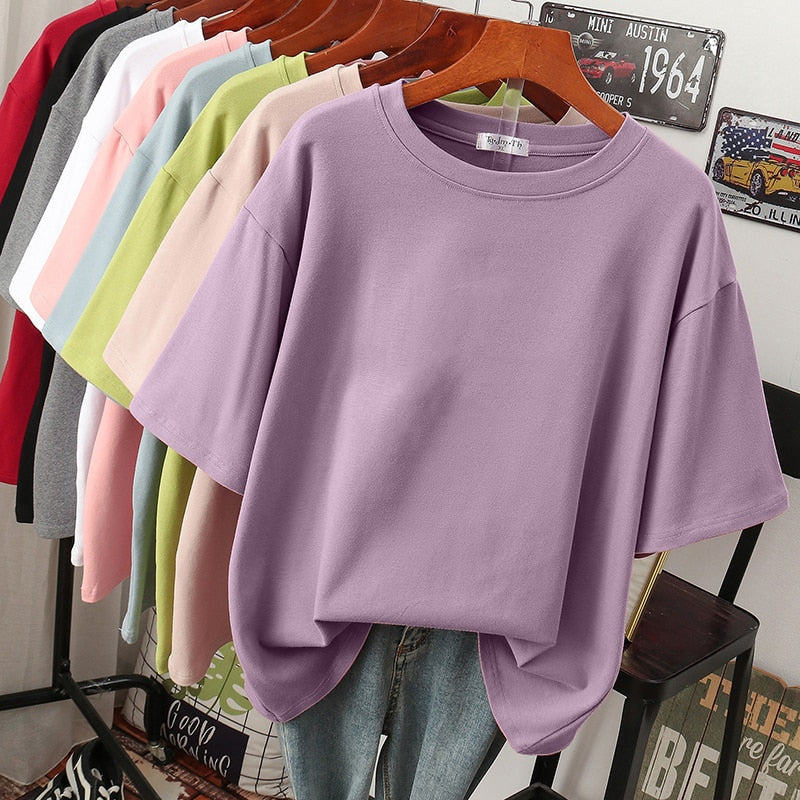 Elarova | Kuscheliges Baumwoll-Basic: Plus-Size T-Shirt für Damen