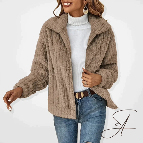 Elarova | Plüschiger, stilvoller HerbstCardigan