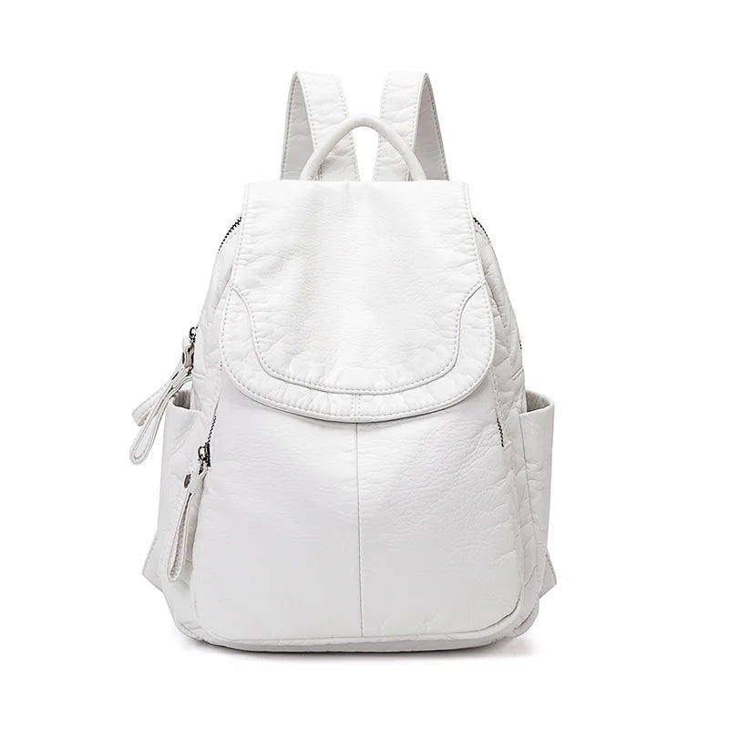 Elarova | Rucksack Gewaschenes Leder
