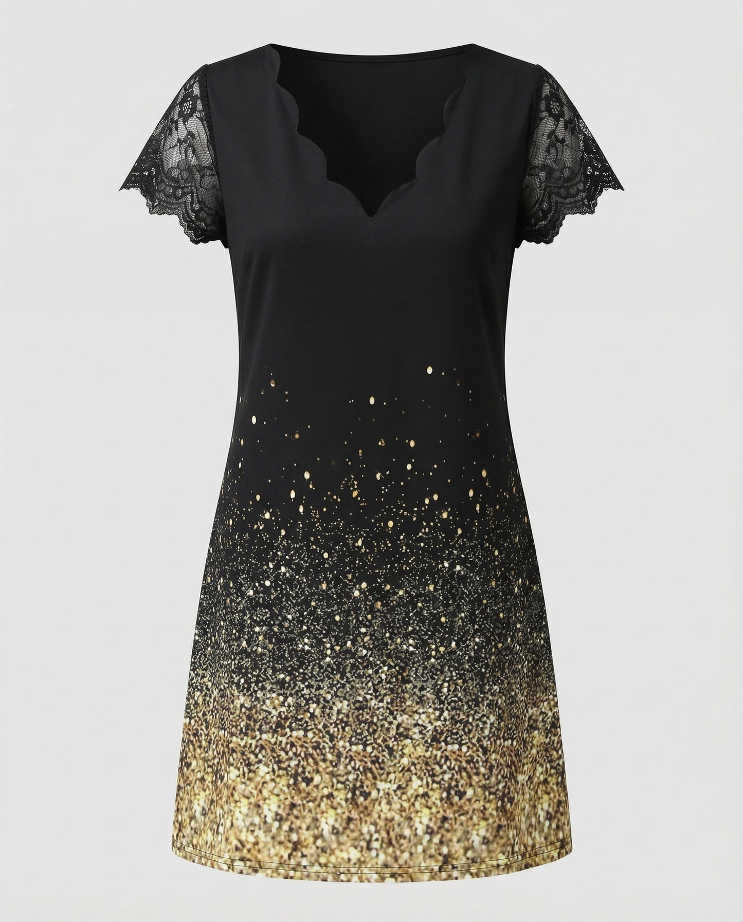 Norvielle Damen Kleid Elegantes Detail