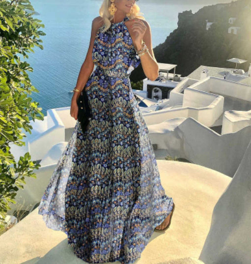 Elegantes Boho-Maxikleid von Elarova mit Falten