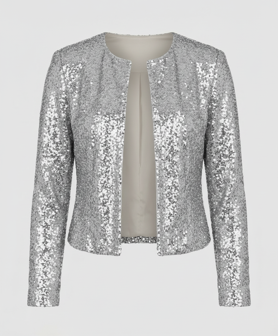 Damen Glitzerjacke Abend Elegant