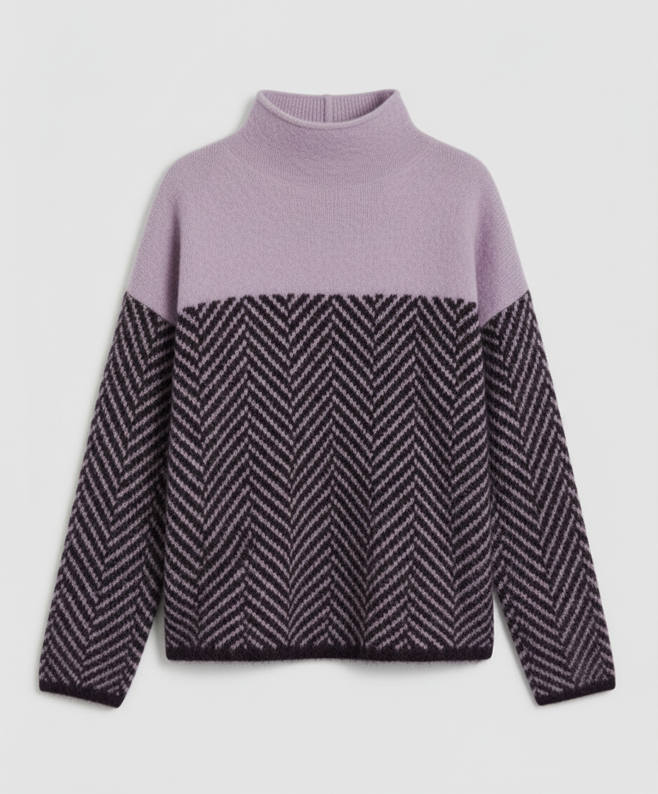 Weicher Damen Rollkragenpullover Kaschmir Beige