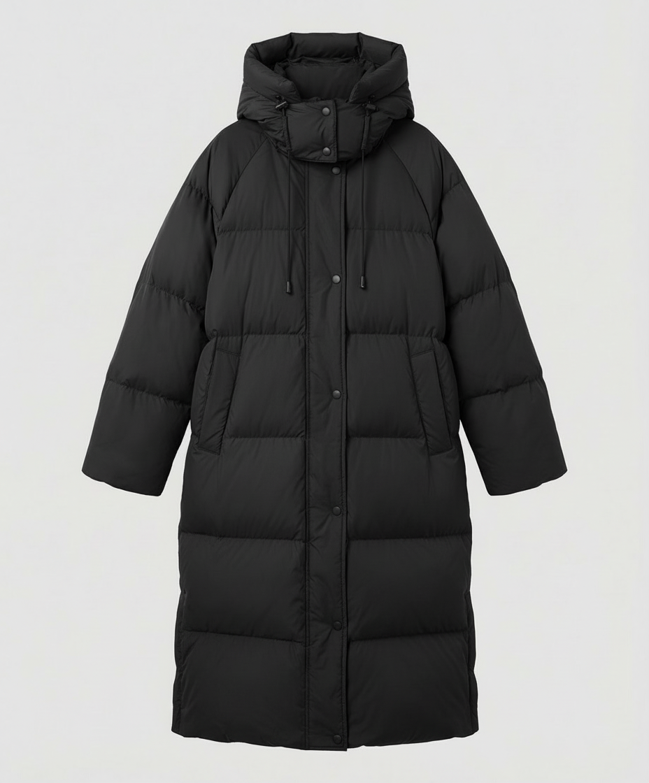 Damen Winterpufferjacke Lang