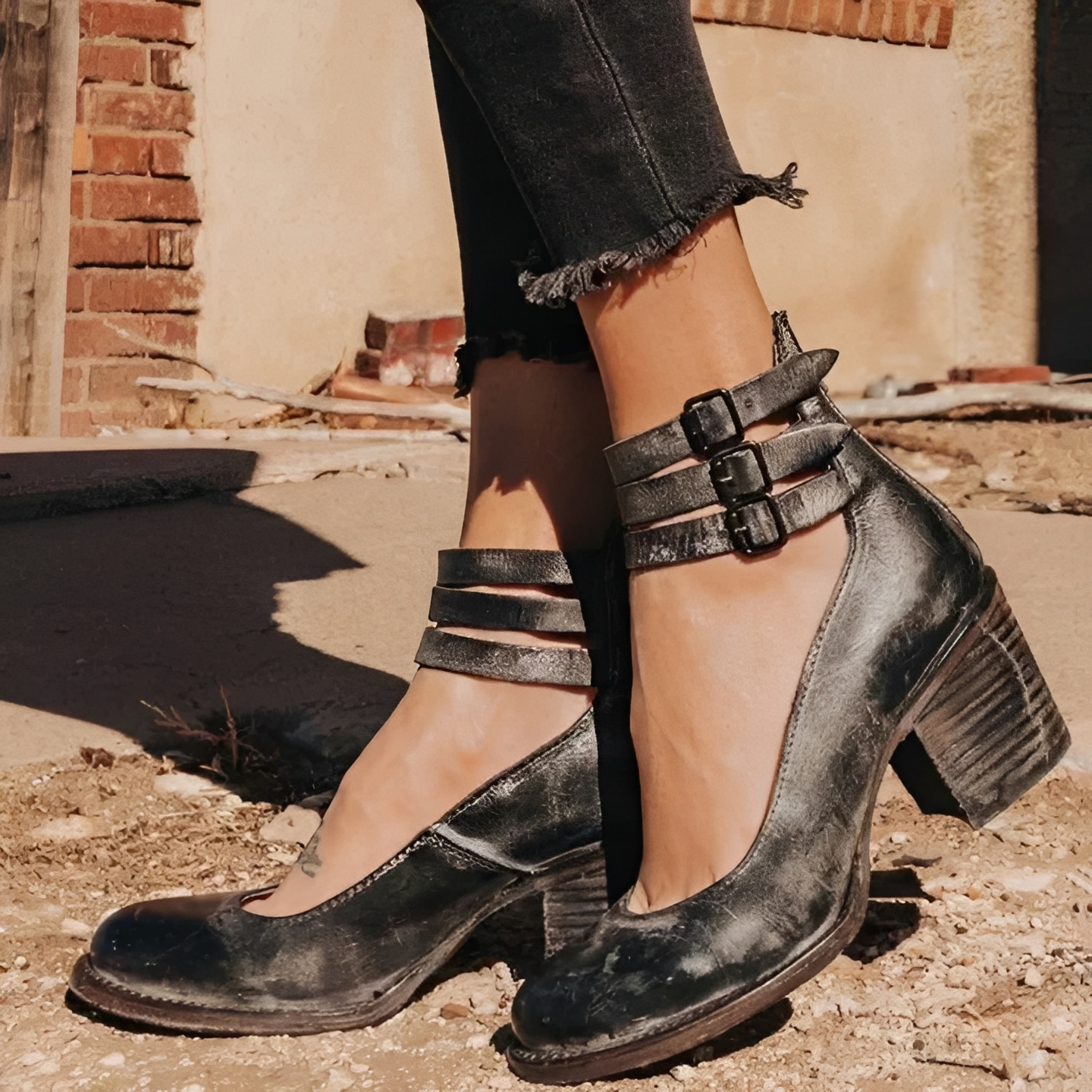 Damen Schuhe Komfortabel Leder