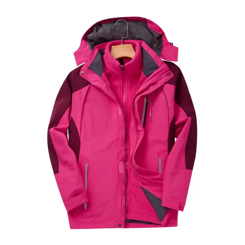 Herren Winterjacke 3-in-1 Regenjacke Wasserdicht
