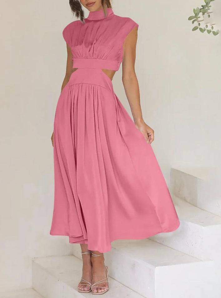 Damen Maxikleid Offene Seitenpartien