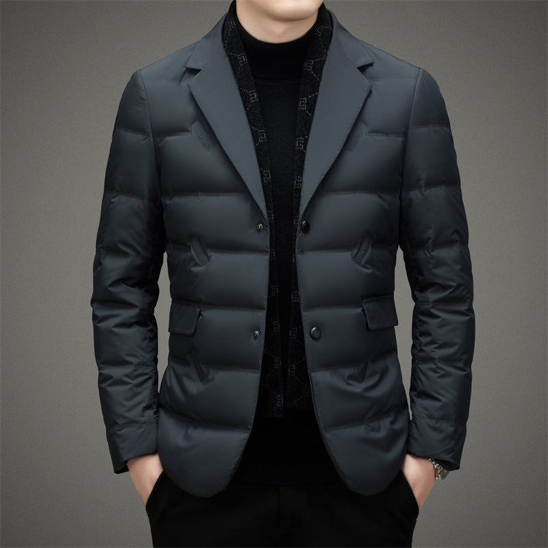 Damen Daunenjacke Taillierte Passform Doppelt Gepolstert