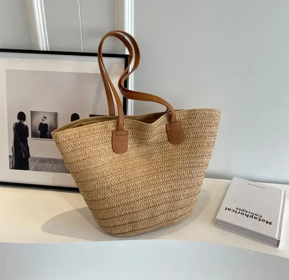 Strandtasche Stroh Natur