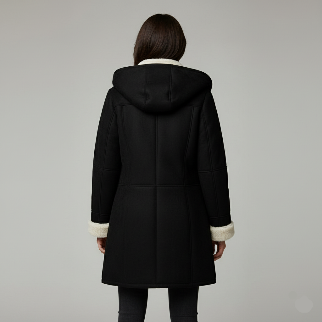 Damen Wintermantel Fleece-Futter Warm