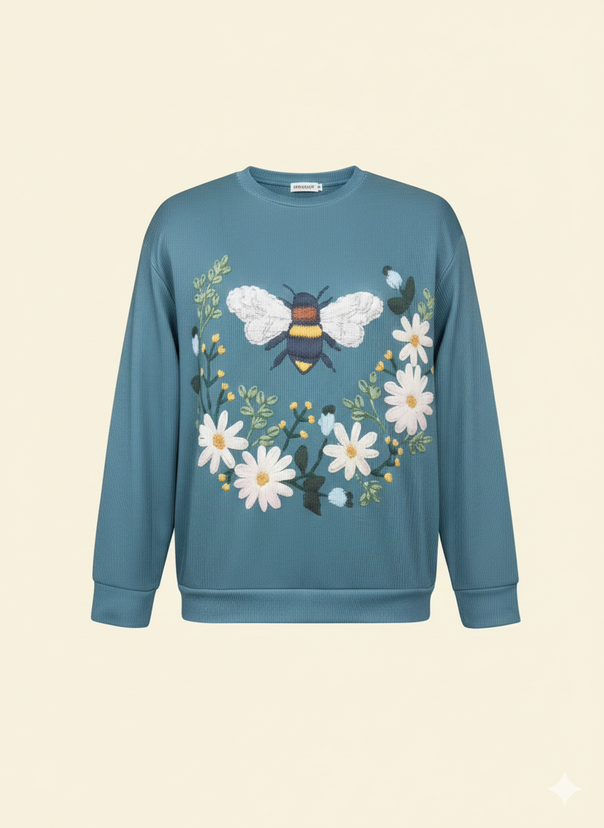 Norvielle Damen Pullover Bedruckt