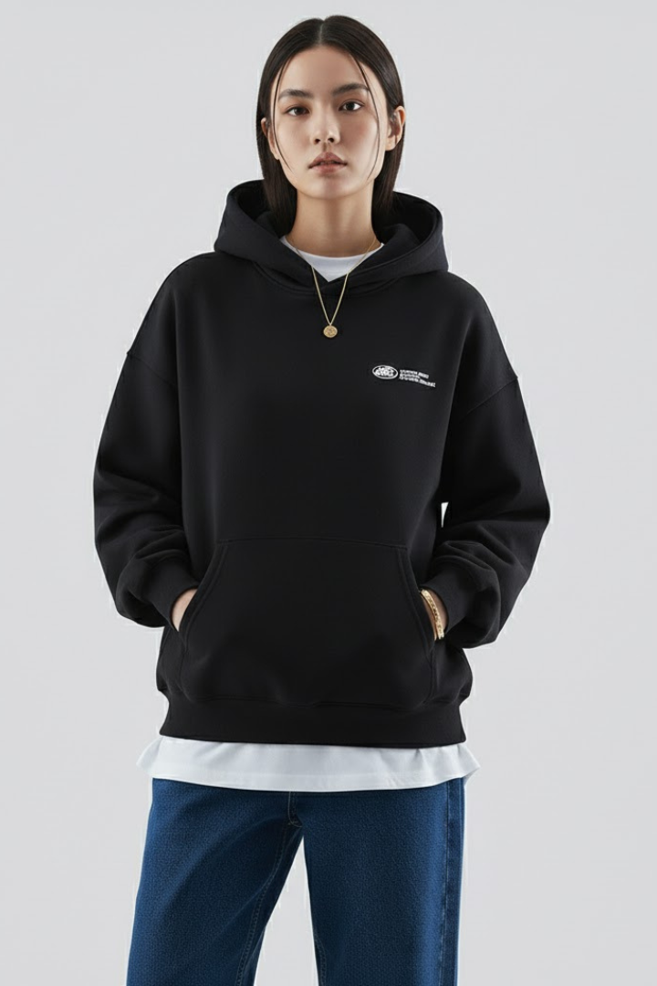 Damen Hoodie Frontdruck Pullover-Design