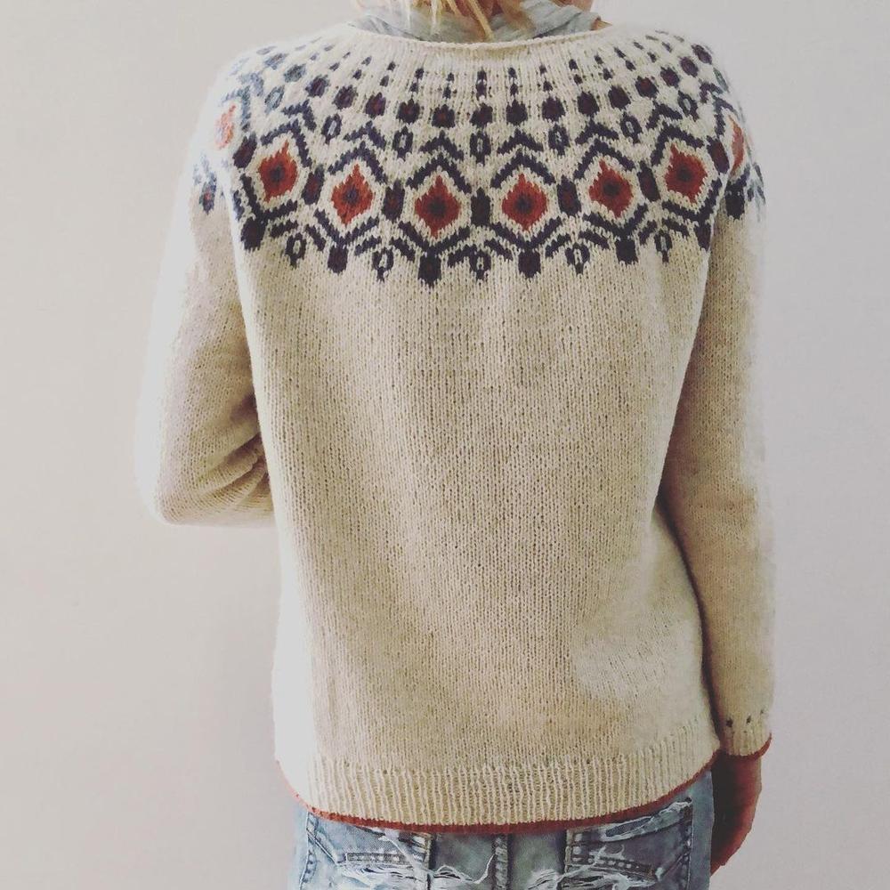 Damen Grobstrick Pullover Warm