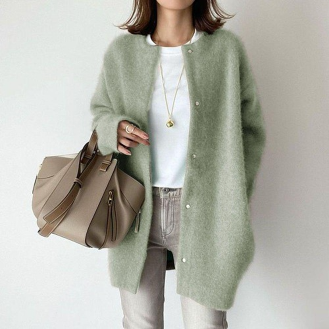 Amandine Damen Cardigan Layering Kaschmir Beige