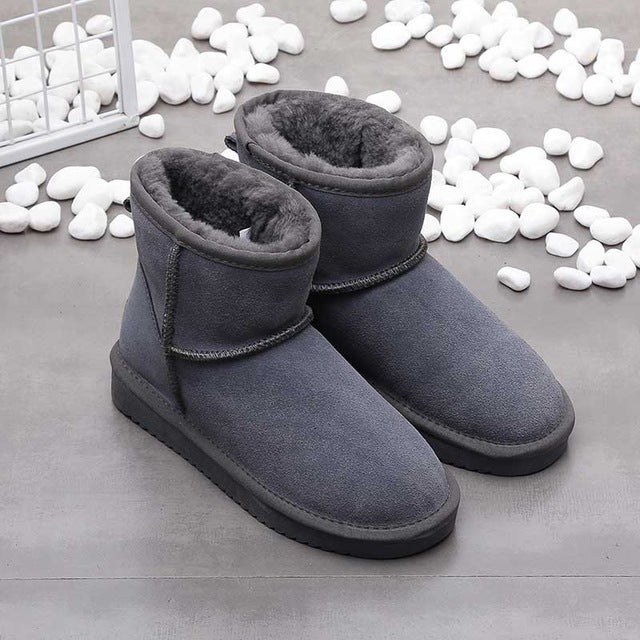Damen Winterstiefel Bequem Fleece Liniert