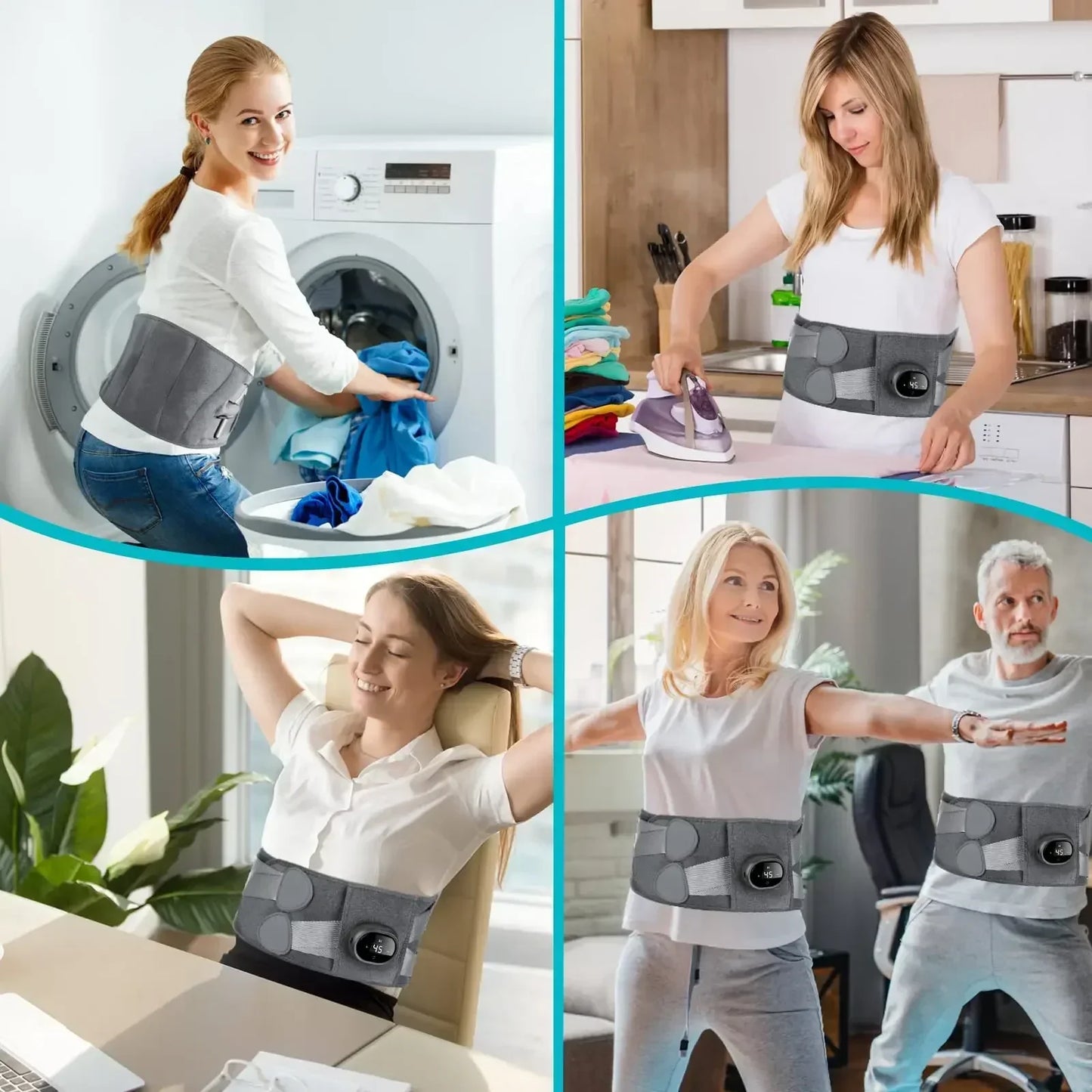 Heizkissen für Unterer Rücken mit Vibrationsmassage