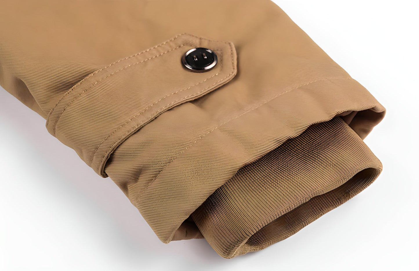 Herren Militärjacke Mit Taschen Baumwolle Olivgrün