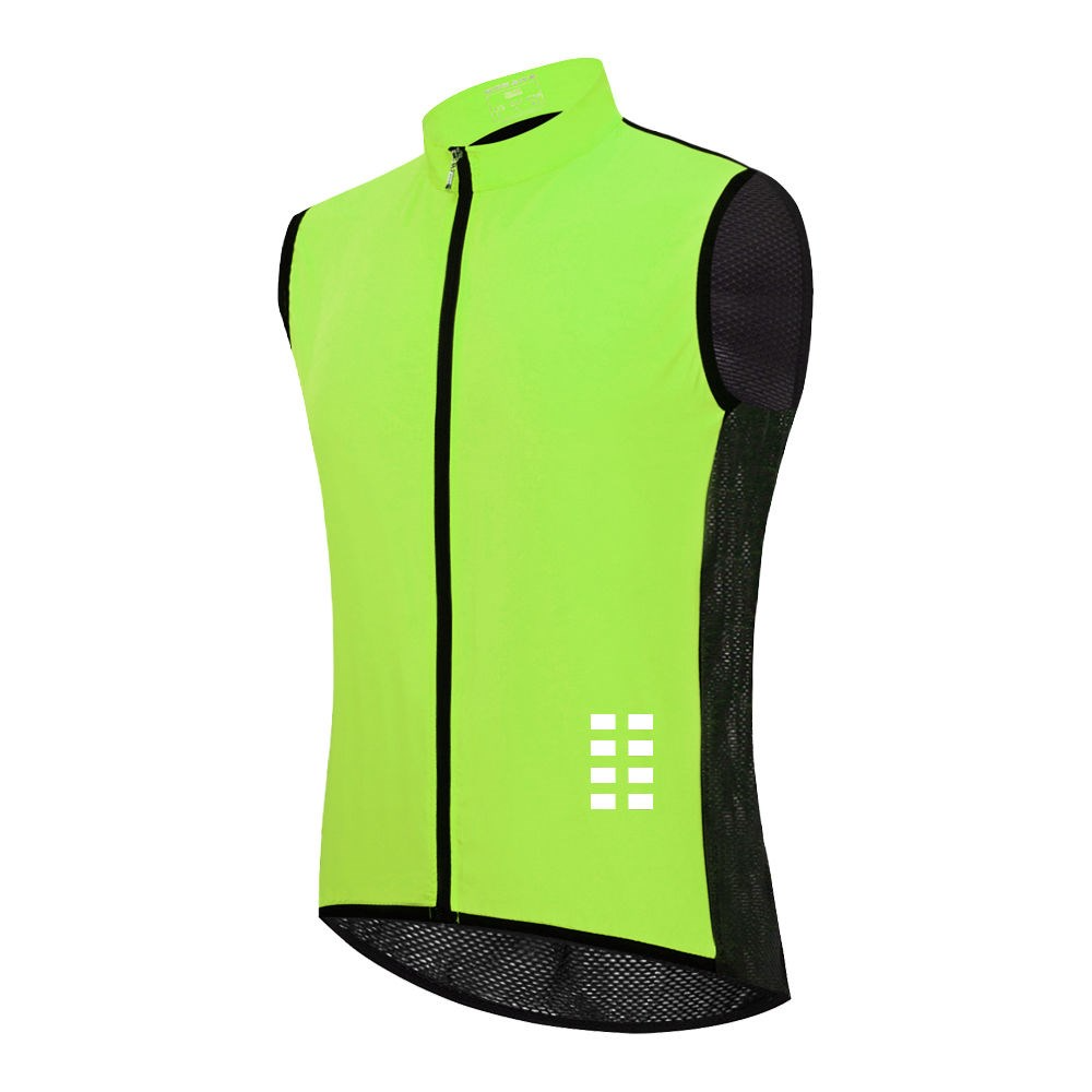 Herrenweste | Zip-Up | Leichtgewicht | Outdoor-Weste | Ärmellose Weste-Hellgrün-XS-Chaps Herrenmode