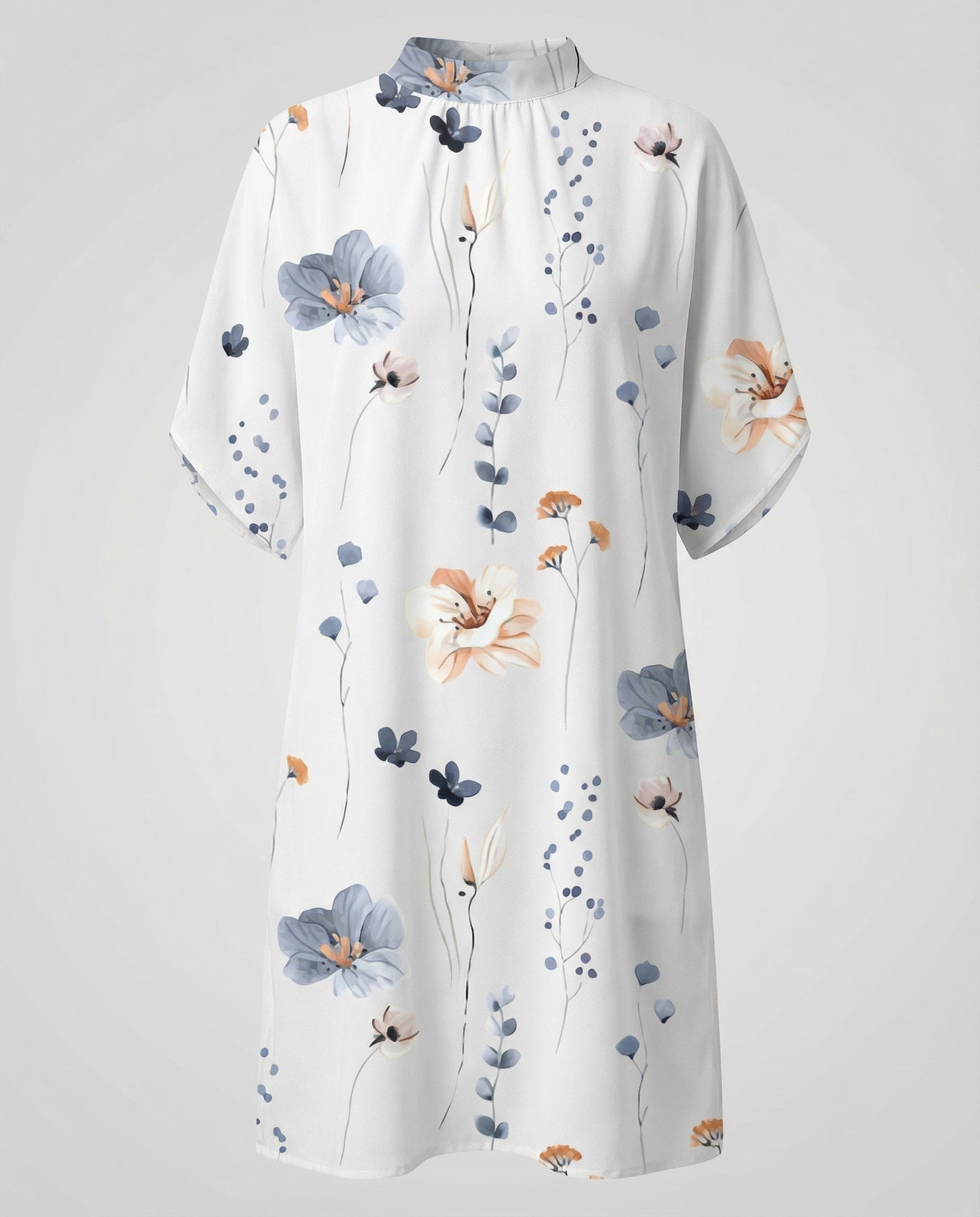 Damen Fledermausärmel Kleid Elegantes