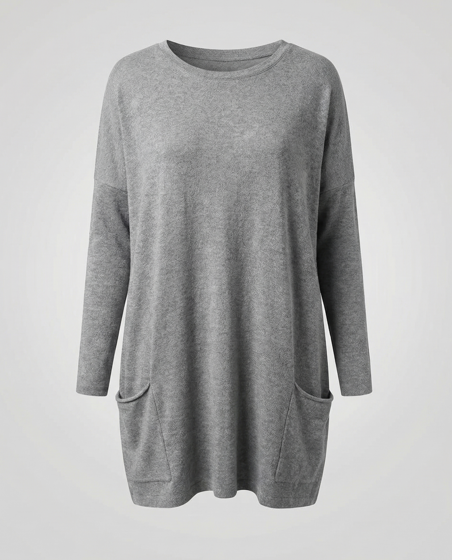 Damen Longpullover Lässig Langarm