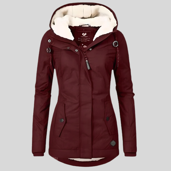 Damen Winterjacke Lang Wasserdicht