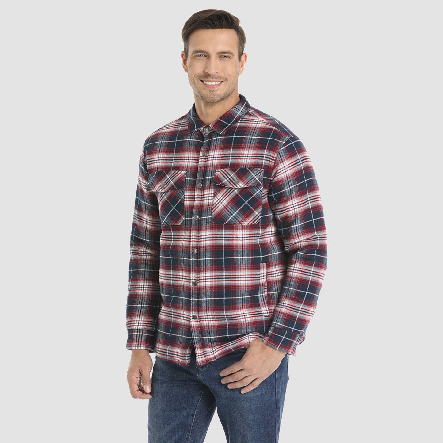 Herren Modische Lederjacke