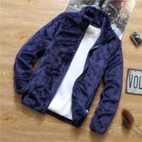 Herren Fleecejacke Slim Fit Winterjacke