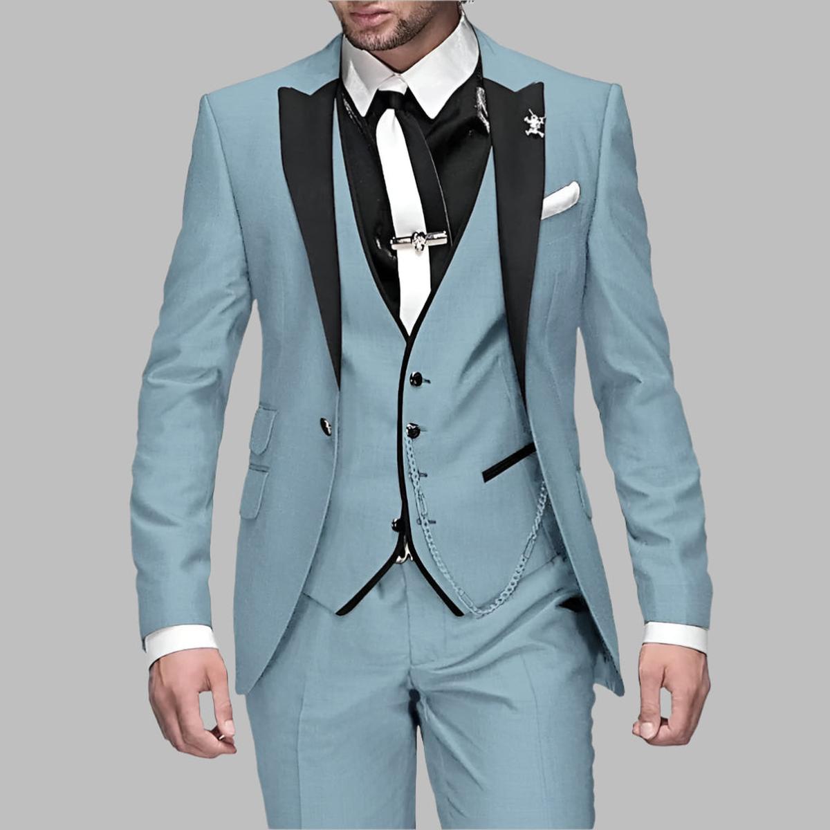 Herren Hochzeitsanzug 3-teilig