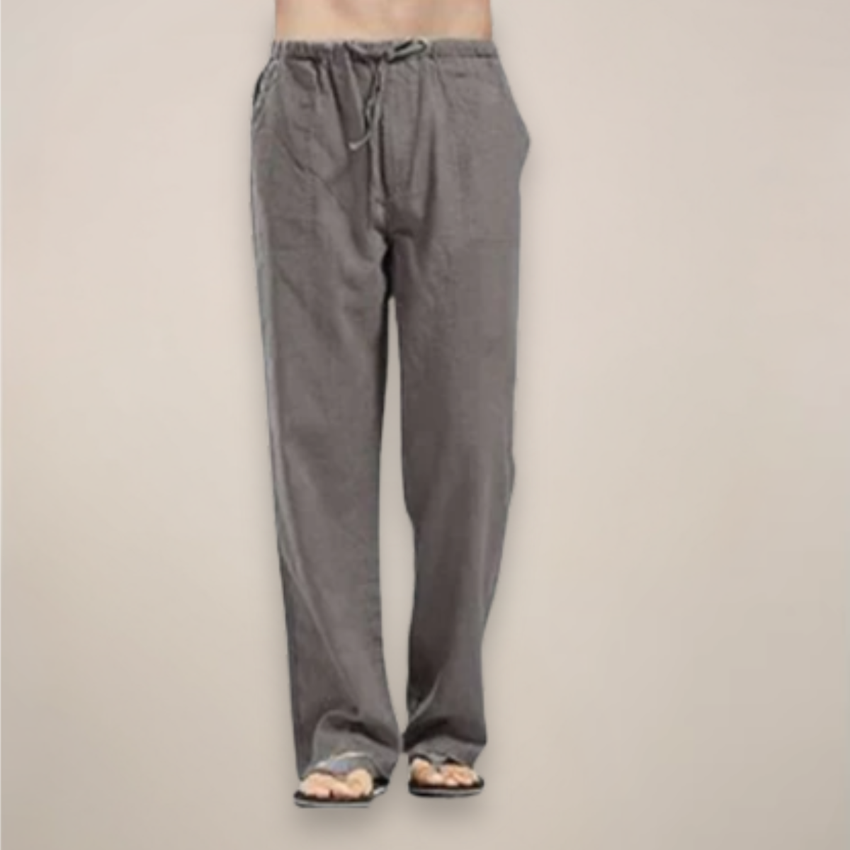 Herren Relaxed Fit Hose Kordelzug Casual