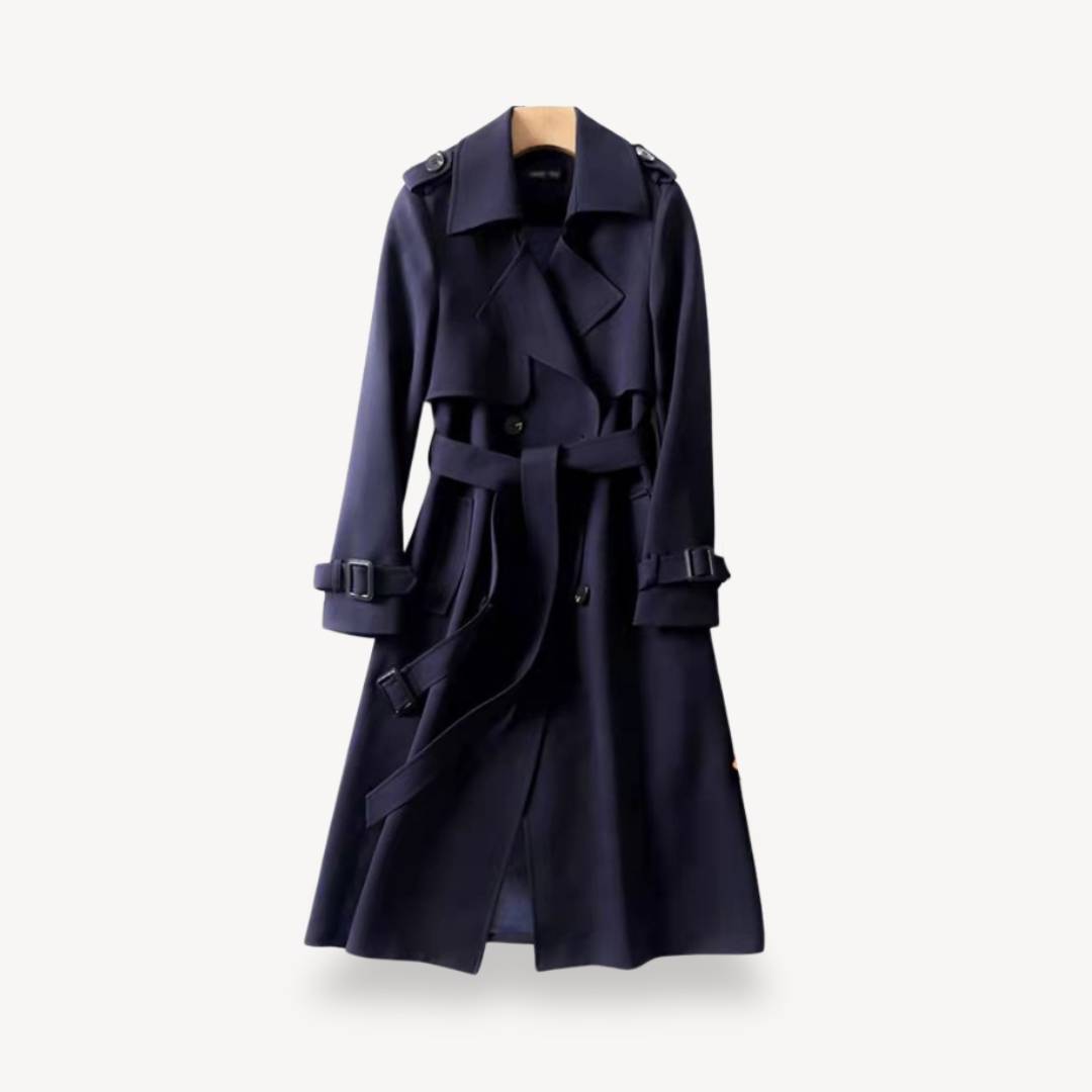 Damen Trenchcoat Klassischer Schnitt mit Gürtel