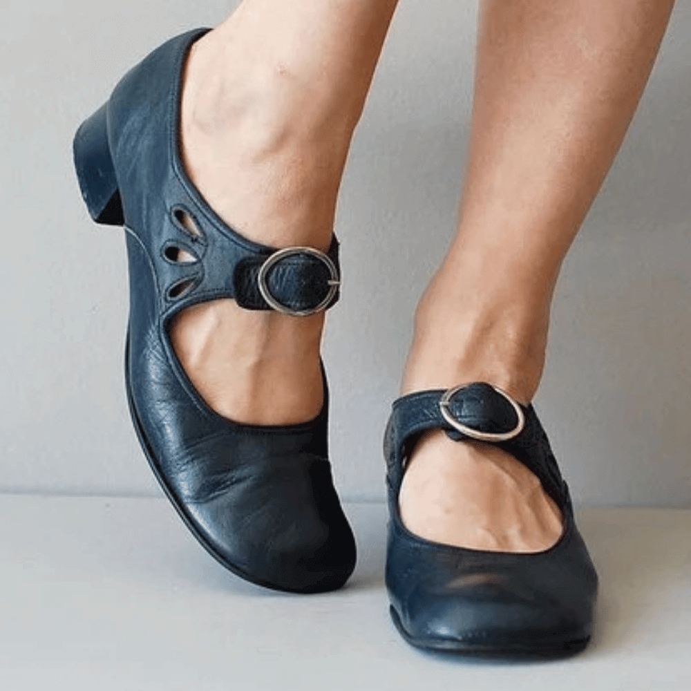 Damen Pumps mit Riemen Elegant