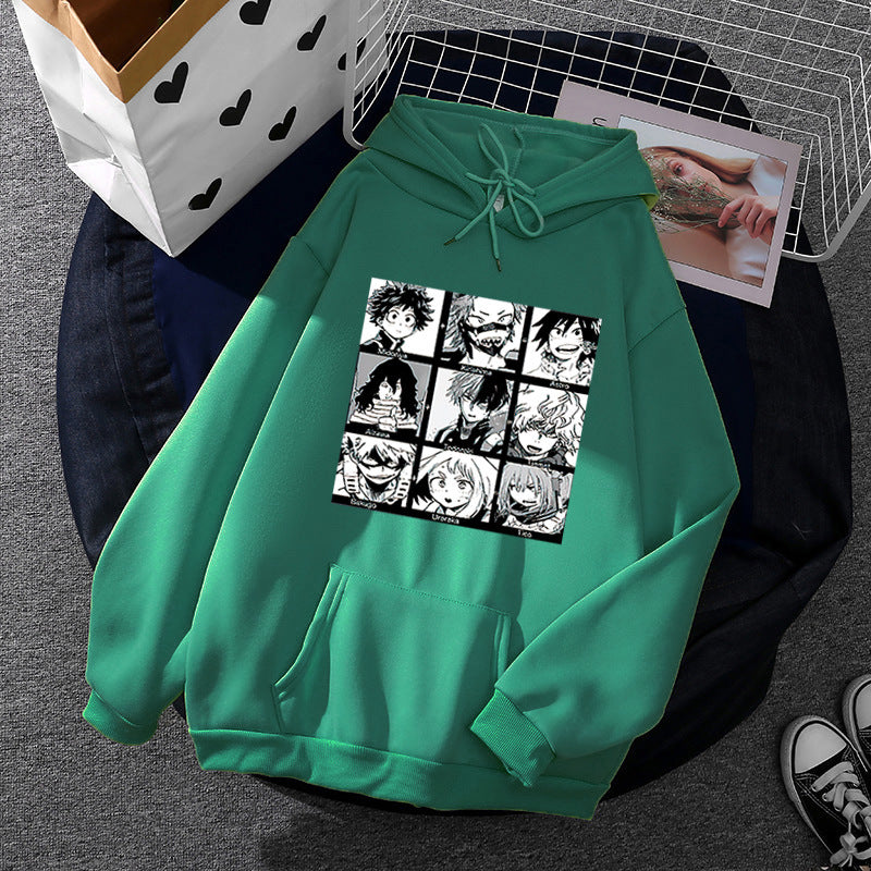 Damen Kapuzenpullover Manga-Motiv Norvielle