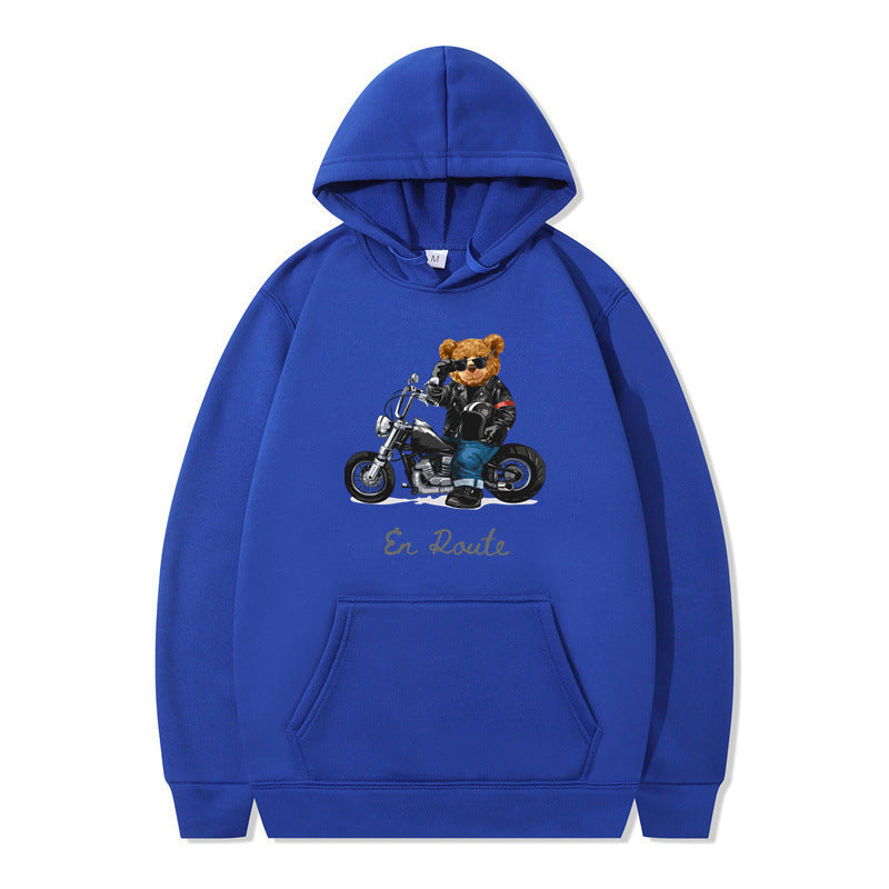 Damen Kapuzenpullover Bärenmotiv Lässig Norvielle