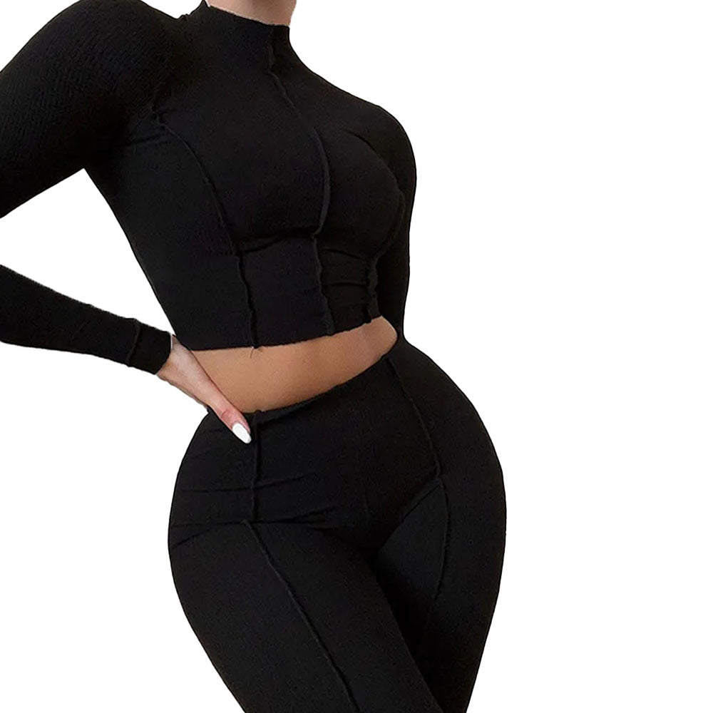 Damen Sportliches Oberteil Set Langarm Norvielle