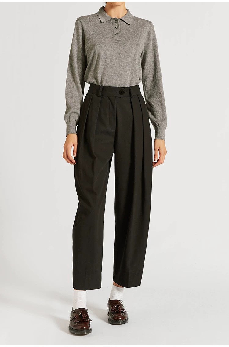 Damen Hochbundhose Weit Norvielle Elegante