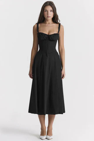 es Damen Midikleid A-Linie mit Trägern