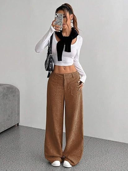 Damen Cordhose Weit Norvielle