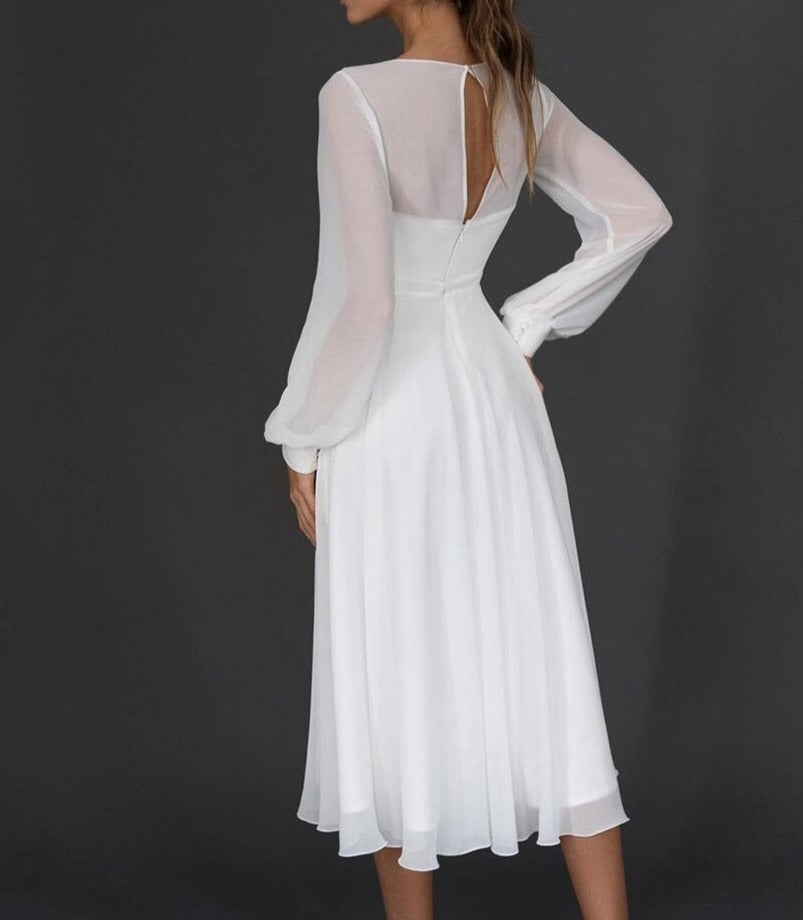 Elegantes Damen Flatterkleid