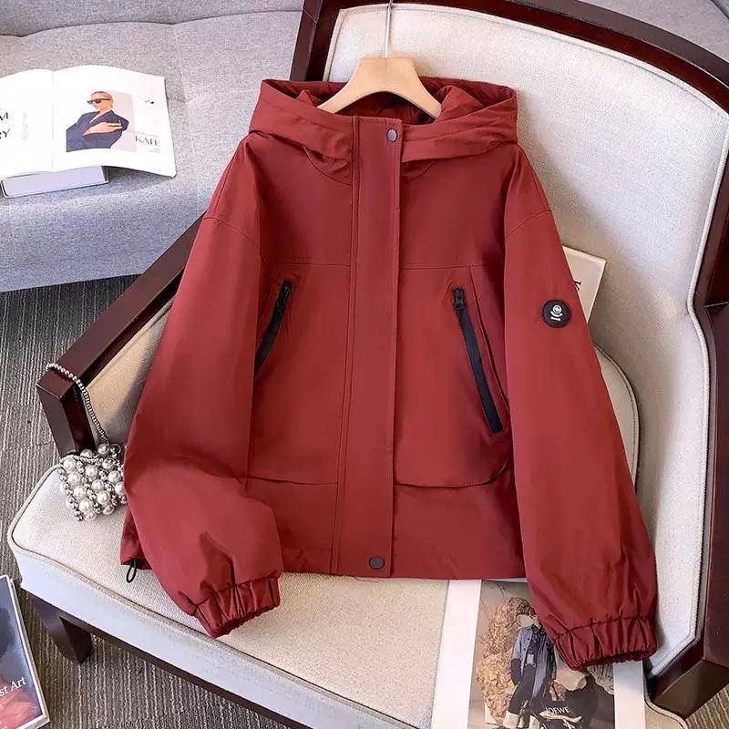 Damen Sportjacke Übergangsjacke mit Kapuze Norvielle