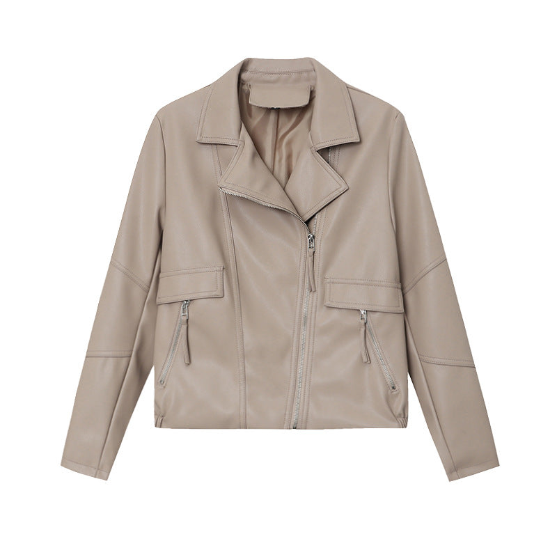 Damen Bikerjacke Lässiger Schnitt Norvielle