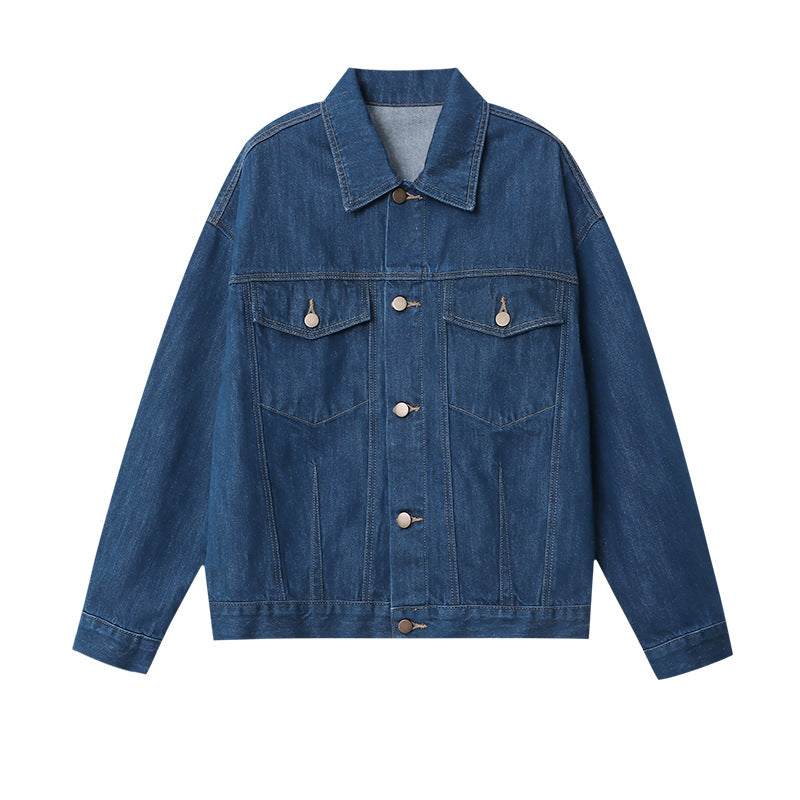 Damen Oversized Denimjacke Lässig