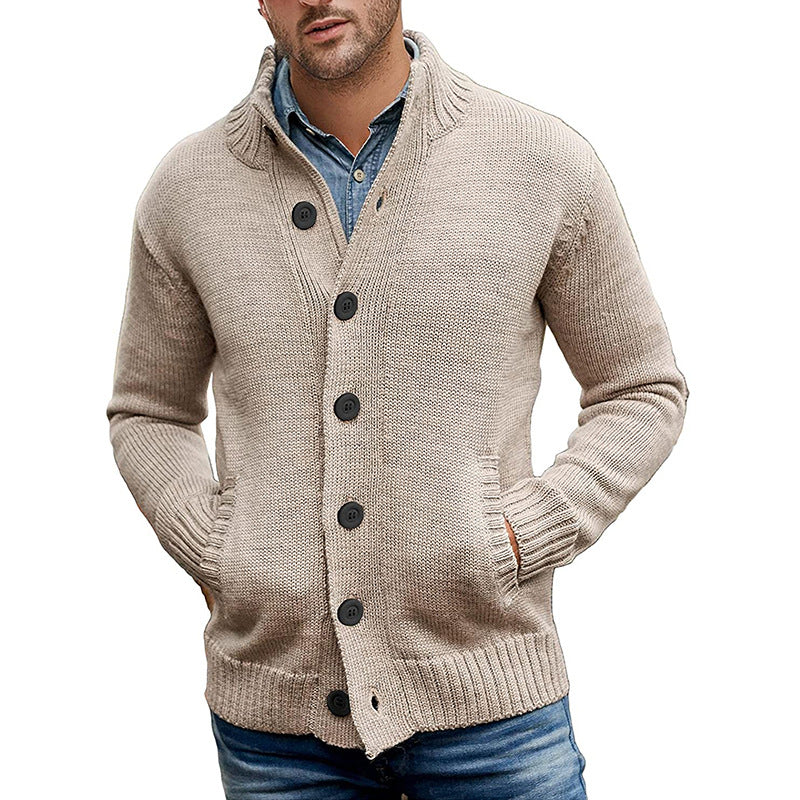 Herren Strickjacke Modern Komfortable Taschen