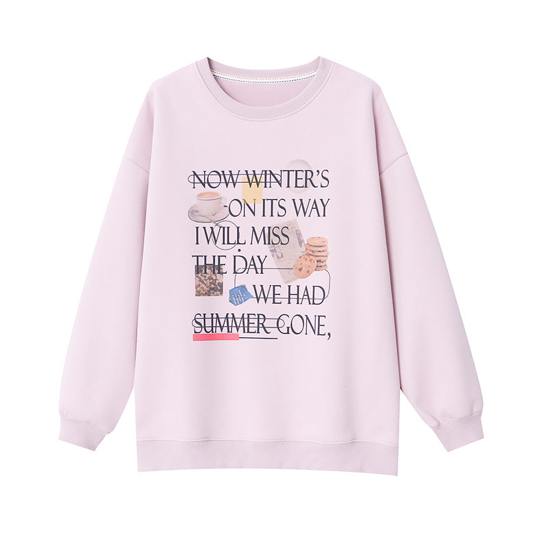 Damen Sweatshirt Lässiger Schnitt Kreativer Druck Norvielle