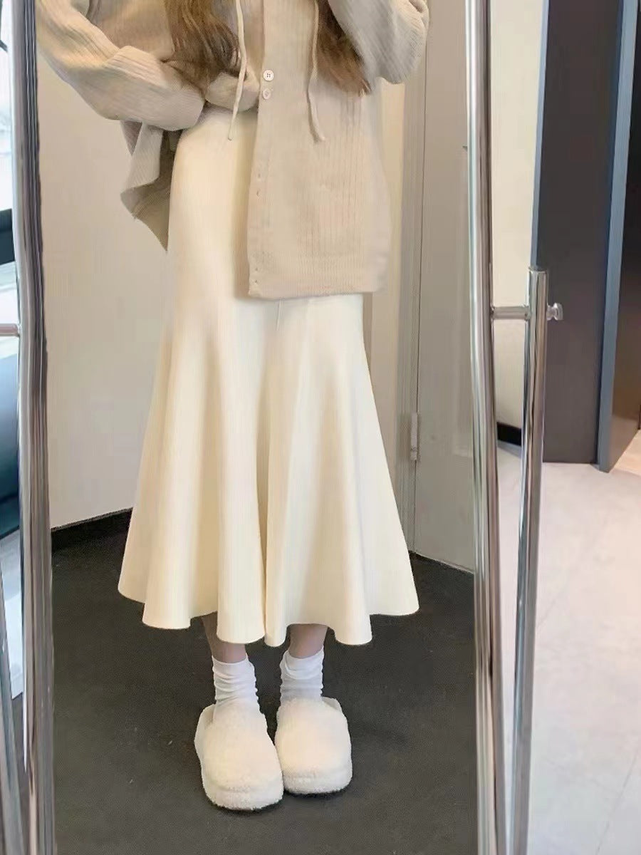 Damen Strickjacken-Set mit Kontrastdetails und Knopfverschluss