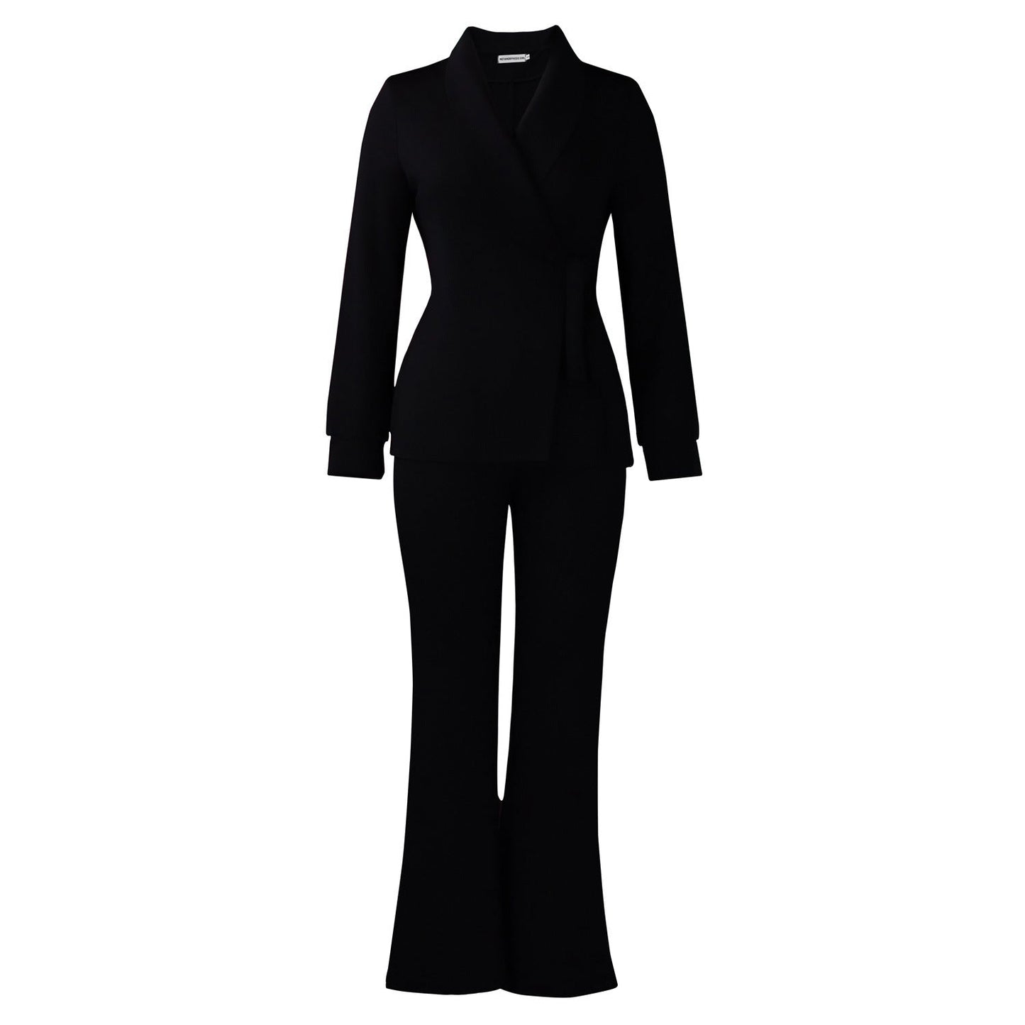 Damen Blazer-Set Weites Bein Modischer Gürtel