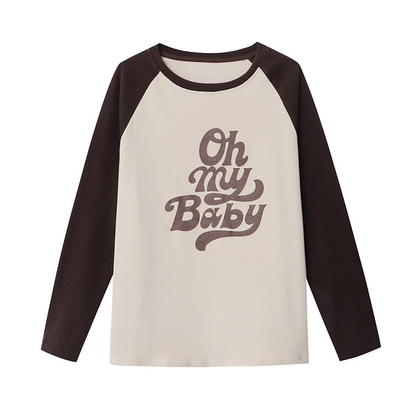 Damen Sweatshirt Lässiger Schriftzug Langärmlig Norvielle