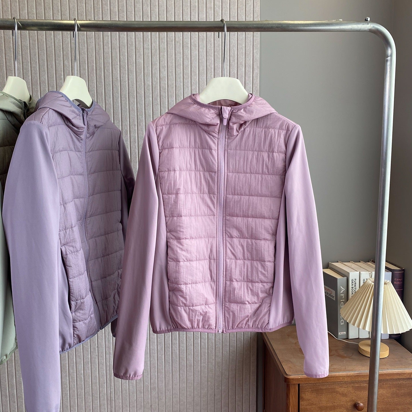 Damen Hybrid-Jacke Leicht Kapuze Isolierung Norvielle
