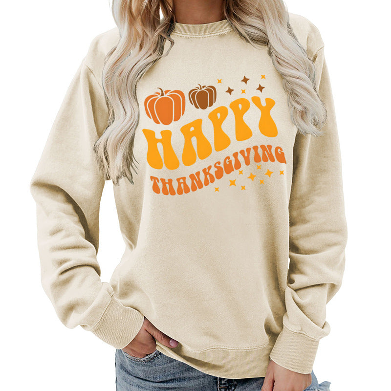 Damen Pullover Weihnachtliches Kürbismotiv Gemütlich Norvielle