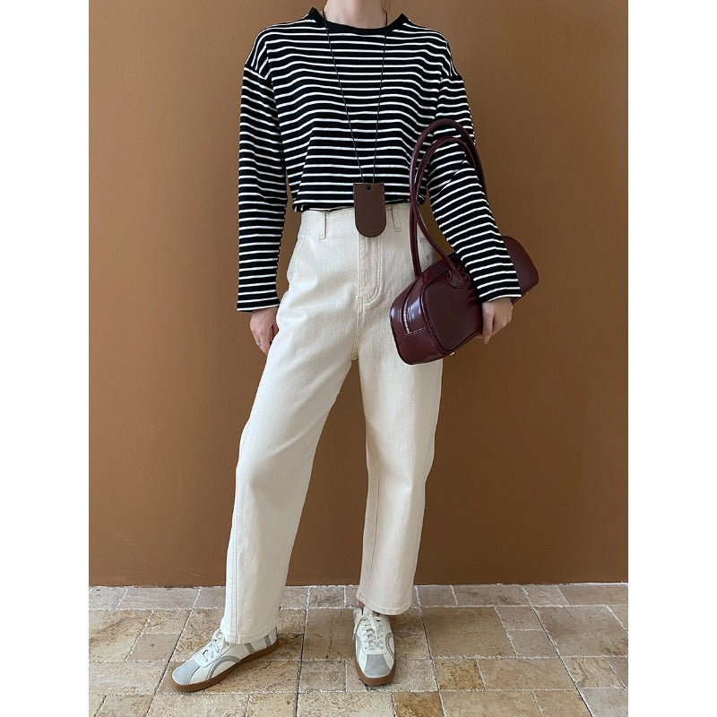Damen Weite Jeans Urbaner Stil