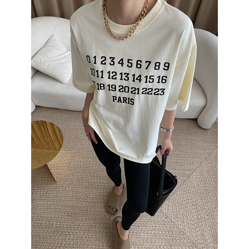 Damen T-Shirt Rundhalsausschnitt Baumwolle